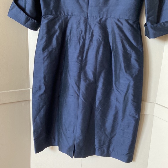new lynn lugo silk navy dress - Picture 6 of 9